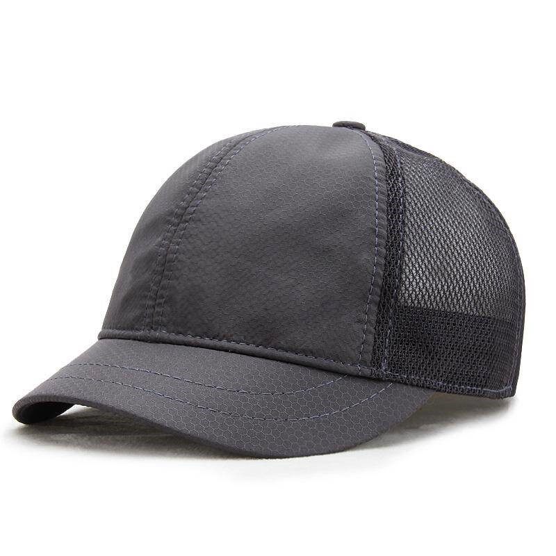 Short brim breathable mesh cap men's summer baseball cap quick-drying mesh sunshade cap small brim peaked cap women's sun hat