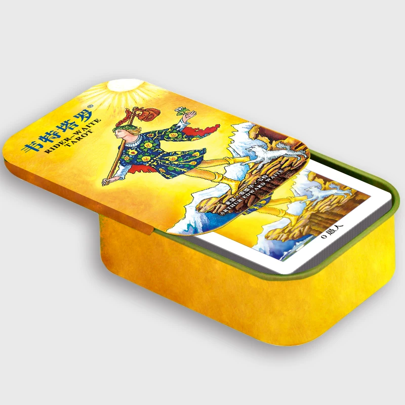 Классические карты Таро, подлинные Weite Weite Weite, талуо бренд, карты Таро Weite, железный коробок, портативный
