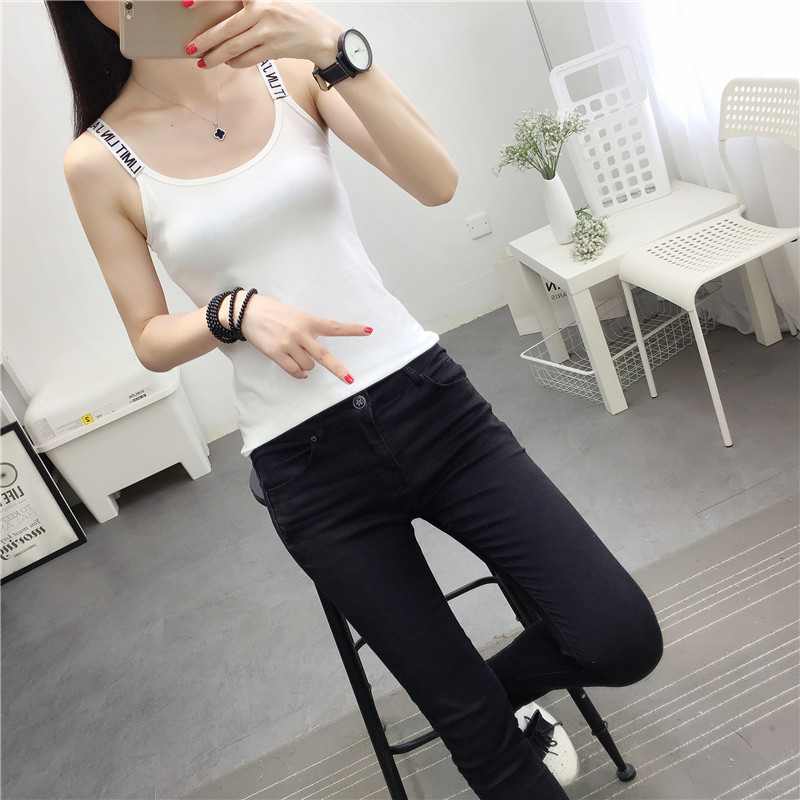 Dây đeo nữ mùa hè 2018 mới Hồng Kông hương vị retro chic vest nữ mát mặc không tay máy cẩn thận nhỏ tươi áo sơ mi shop thời trang nữ