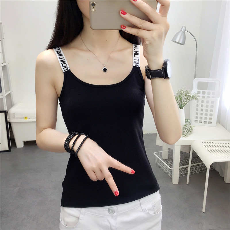 Dây đeo nữ mùa hè 2018 mới Hồng Kông hương vị retro chic vest nữ mát mặc không tay máy cẩn thận nhỏ tươi áo sơ mi shop thời trang nữ