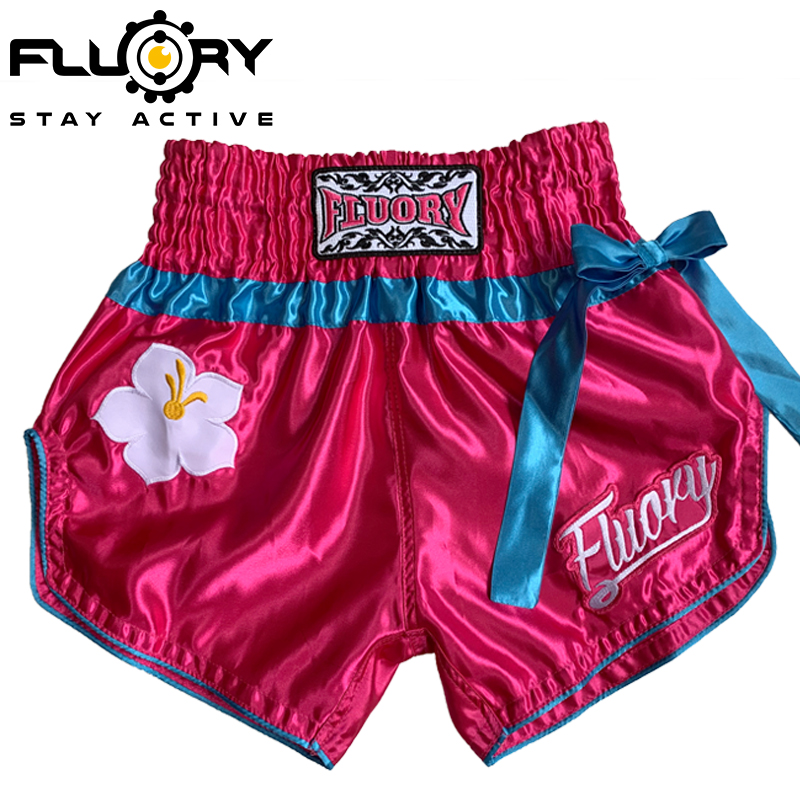 FLUORY Fire Fortress Muay Thai Shorts Sanda Fighting Training Competition Adult Professional Boxing Pants Pants