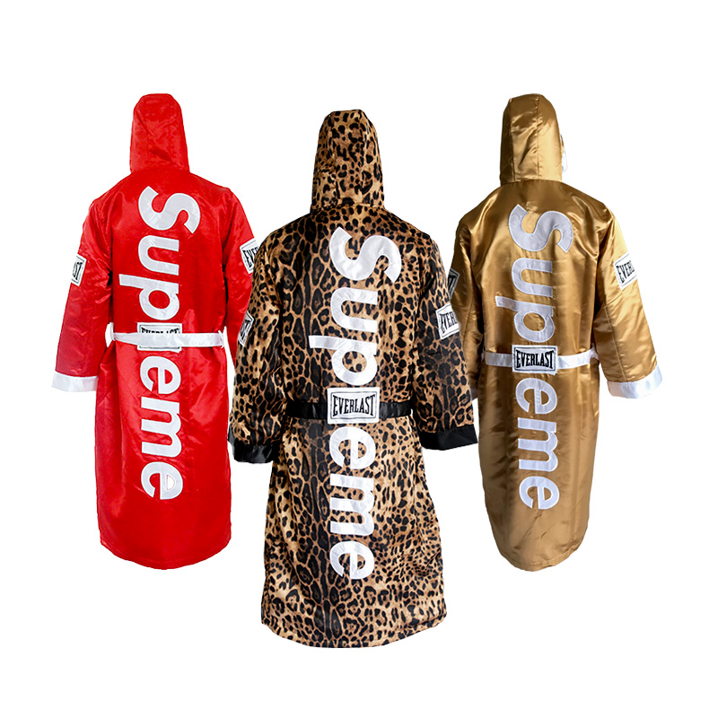 2018 new supreme Thai boxing loose wardrobes Atmosphere Percussion Boxing Boxing Costumes Sleep gowns men and women