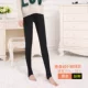 Quần legging lưới màu đỏ phụ nữ mặc phần mỏng mùa xuân và mùa thu cộng với màu xám nhung bước trên bàn chân mặc quần sọc dọc sọc mỏng - Quần tây thường