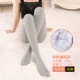 Quần legging lưới màu đỏ phụ nữ mặc phần mỏng mùa xuân và mùa thu cộng với màu xám nhung bước trên bàn chân mặc quần sọc dọc sọc mỏng - Quần tây thường