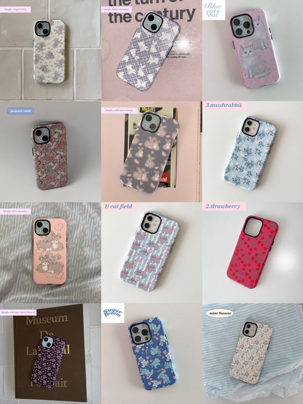 All-Inclusive Anti-Fall Korean Niche Phone Case Musemood Genuine Two-In-One Phone Case Apple/Samsung