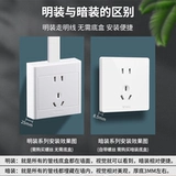 Настенная панель с разъемами с разъемами Bull Mingfang с пористым двойным ультра -контрольным ультра -ярко -ячейкой.