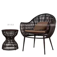 Nội thất ngoài trời mây sáng tạo bàn ghế câu lạc bộ mô hình phòng cao cấp ngoài trời mây nội thất biệt thự sân vườn ban công đồ nội thất - Bàn ghế ngoài trời / sân bàn ghế mây tre ngoài trời