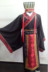 Antique Han ăn mặc đạo diễn đám cưới Trung Quốc Han Tang phù dâu vài chiếc váy chỉnh sửa chiếc áo choàng màu đỏ 