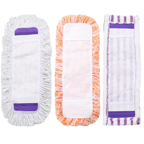Flat mop replacement cloth mop floor mop set cotton thread mop dust push head mopping cloth fiber replacement head