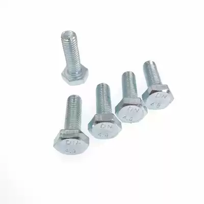 4 Grade 8 GB30 galvanized hexagon Bolt external hexagon screw M6M8M10 * 16202530354045