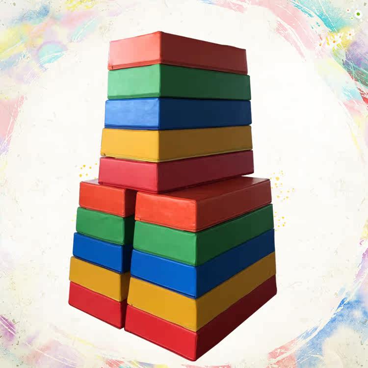 Early childhood teaching software jumping box Wujie Children's body intelligent training jumping box Kindergarten training teaching aids Jump horse jumping stool 