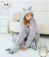 Mùa thu và mùa đông hoa sóc phim hoạt hình động vật đồ ngủ một mảnh dễ thương cặp đôi nam và nữ sóc sóc chipmunk nhà hiệu suất quần áo bộ đồ thu đông trung niên