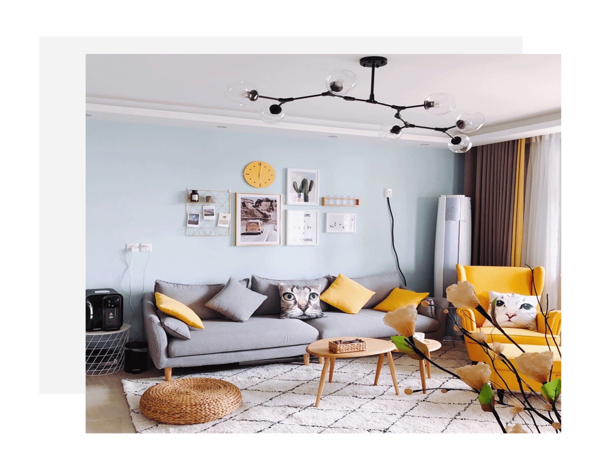 Beni Ourain Carpet thảm handmade Bắc Âu Morocco kim cương bông dòng thảm phòng khách màu đen và trắng - Thảm thảm sàn