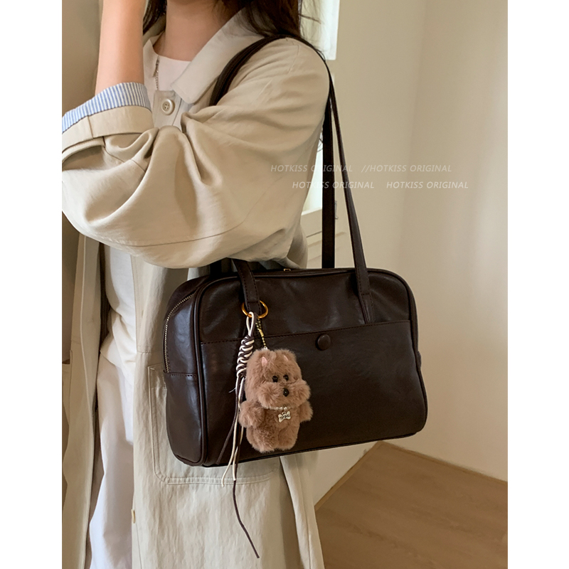 Женская сумка-тоут Maillard в стиле ретро, новинка 2025 года, осенне-зимняя сумка на одно плечо, подмышечная сумка, большая вместительная пригородная бостонская сумка