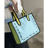 Японский шоппер, летняя мультяшная вместительная и большая сумка на одно плечо