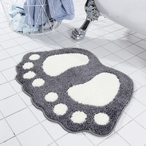 Big and small feet bathroom carpet toilet water absorbent non-slip foot mat into the door mat
