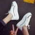 Giày mùa thu 2018 mới giày nữ màu trắng phiên bản Hàn Quốc của sinh viên hoang dã Harajuku ulzzang giày đế dày