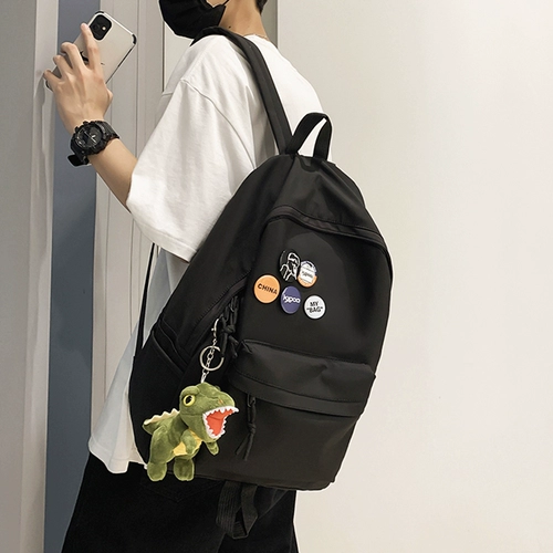 Японская мужская вместительная и большая сумка для путешествий, школьный рюкзак, простой и элегантный дизайн, для средней школы, подходит для подростков, подходит для студента