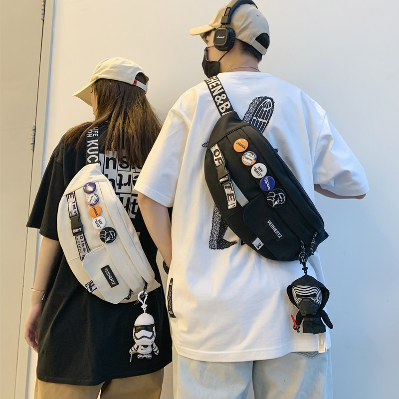 Chest Bag Men Satchel Boomer single shoulder Small Shoulder Bag Casual pocket schoolgirl Diagonal Satchel Day Tying Bag