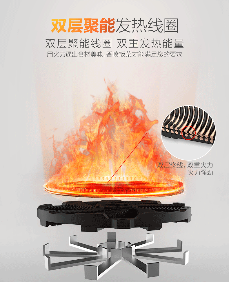bếp từ philip Midea Midea C21-WH2126 bếp từ cảm ứng siêu mỏng đa chức năng lò pin chính thức lưu trữ hàng đầu bếp hafele