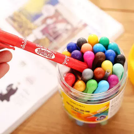 Водорастворимая масляная пастель, шелковистые детские мелки, 12 цветов, 24 цветов