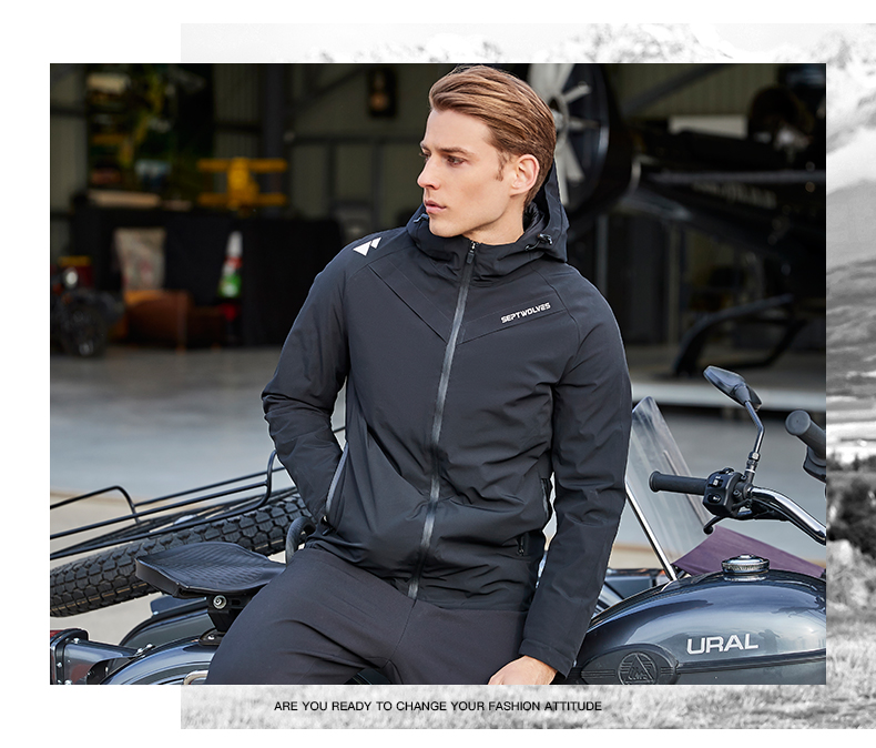 Bảy con sói quần áo cotton nam trùm đầu hiệu suất ngoài trời áo gió 2019 mùa thu và mùa đông chống mùa giải áo khoác ngắn - Quần áo độn bông thể thao áo phao nam hàng hiệu