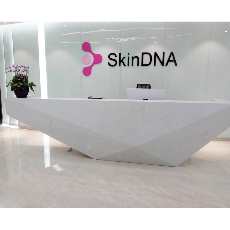 Company Front Desk Brief Modern Baking Varnish Consultation Front Desk Special Reception Desk Creative Cashier Counter Office Bar Desk Custom