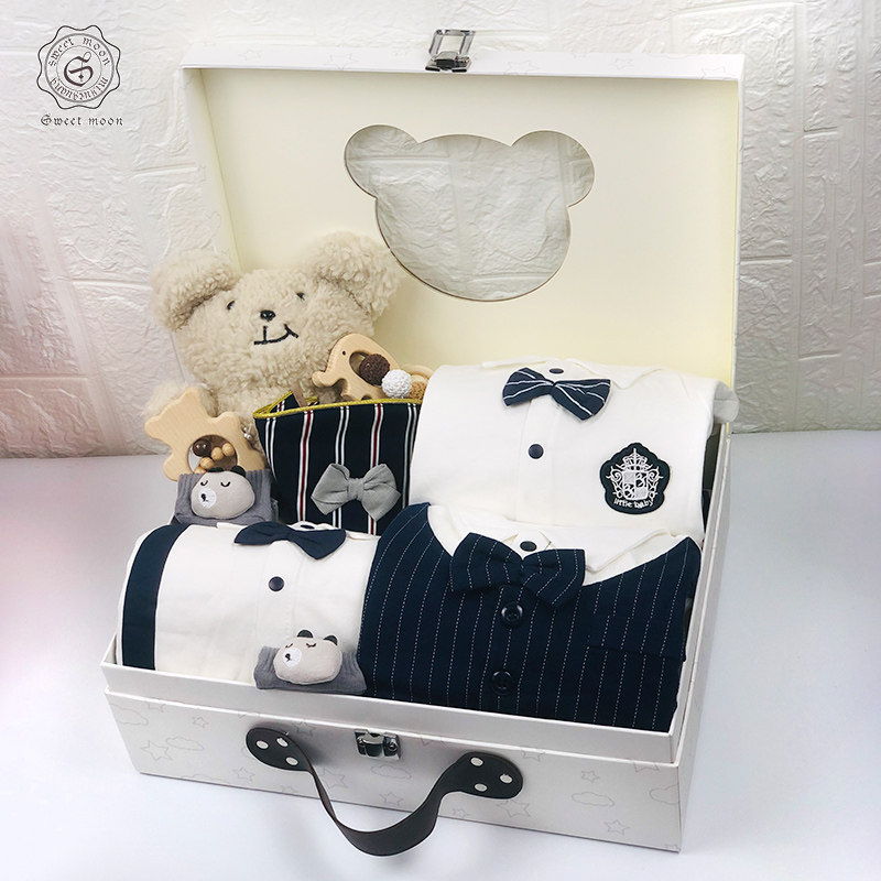 Newborn Supplies Baby Gift Box Suit A Gift for the male Baby Gift Summer climbing to the high-end meet the full moon
