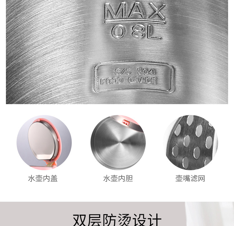 Du lịch nước ngoài di động ấm đun nước mini ấm đun nước nhỏ ký túc xá hộ gia đình ấm đun nước điện - ấm đun nước điện siêu nấu thuốc bắc bằng điện