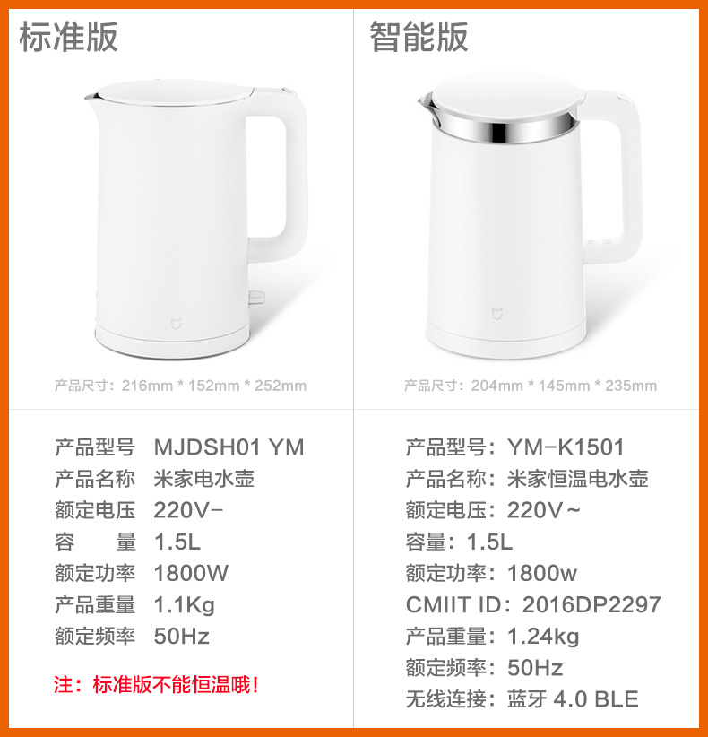 ấm đun nước bếp từ điện máy xanh Xiaomi kê gạo nhà nhiệt độ không đổi ấm đun nước nhà 304 nước nóng tự động tắt - ấm đun nước điện ấm đun nước mini