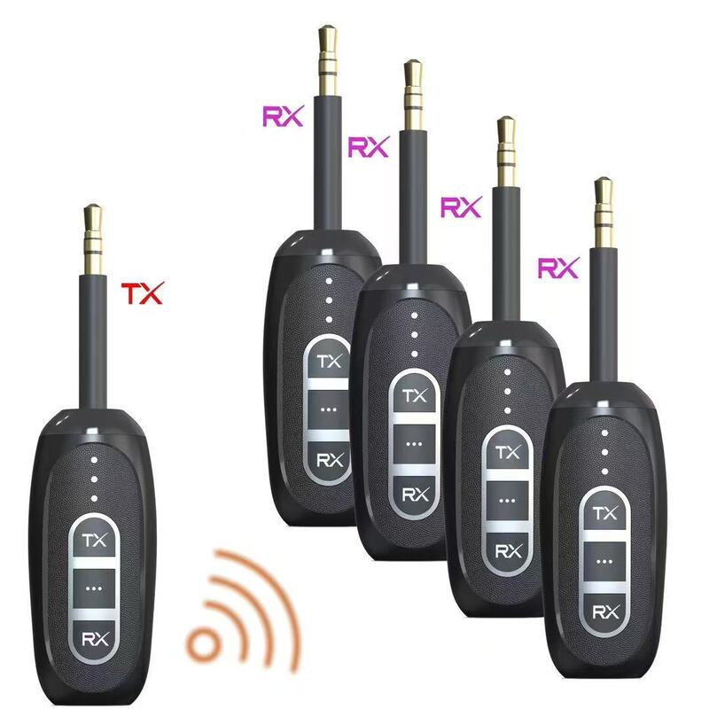 One-To-Many Low-Latency Wireless 5.4 Bluetooth Tv Audio Transmitter and Receiver Adapter, One Transmitter for Multiple Receivers