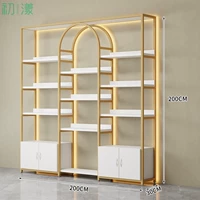 Длина 200 ширина 30 высота 200 [золото + белый] со шкафом и световой полосой