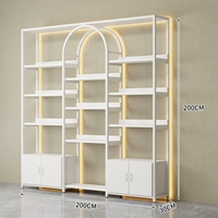 Длина 200 ширина 30 высота 200 [полностью белый] со шкафом и световой полосой