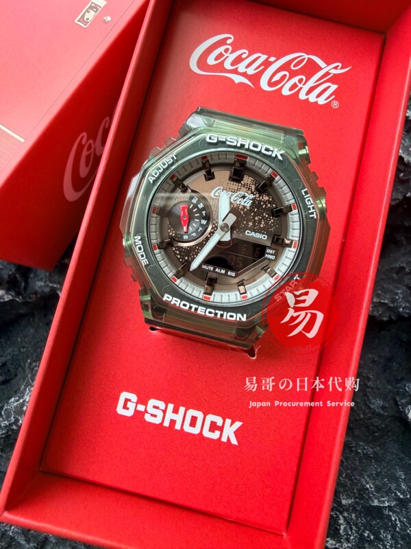 In Stock Casio G-Shock Coca-Cola Collaboration Ga-2100Cc-3A Soda Transparent Strap Watch