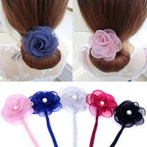 Korean version lazy upgrade version tie hair jewelry Bud head meatball head plate hair styler variety fluffy headdress