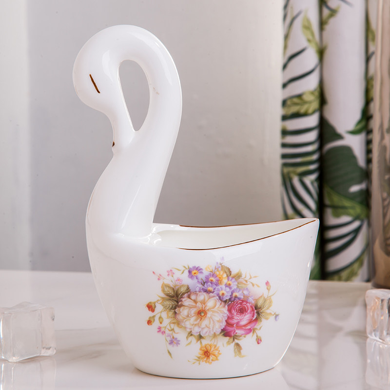 Chinese style cutlery Home China Wind creative personality beautiful and good-looking Chinese-style Eurostyle Jingdezhen Ceramic tableware cage