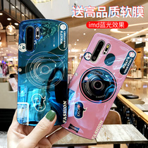 Blue light camera suitable for Huawei p30pro mobile phone shell anti-fall p30 protective sleeve net red Huawei p30 soft silicone gel couple section p30 personality wave male and female promo all-bag anti-fall arched shell