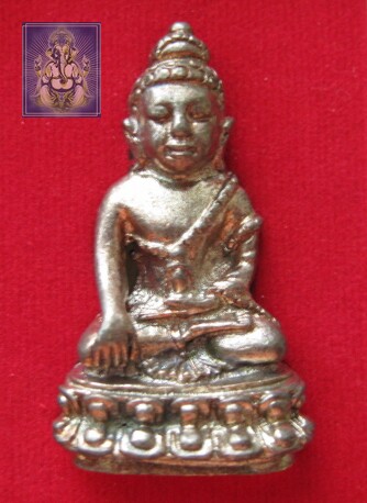 Thai Buddha Card: Zhao Kuntong, Buddhist Calendar 2554, Medicine Buddha, Nine Treasures Copper