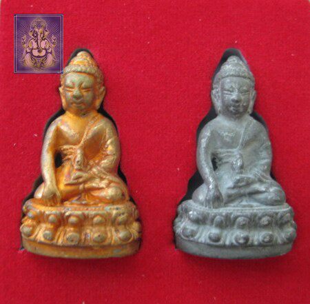 Thai Flemish: Dragon Bhaen Nan Buddha 2554 Pakkoul Pharmacist Buddha two sets