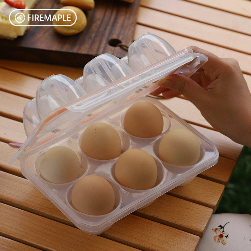 Fire Maple Egg Protection Box Camping Outdoor Portable Box Anti-fall Outer Belt Shockproof 6 Packed Egg Artifacts