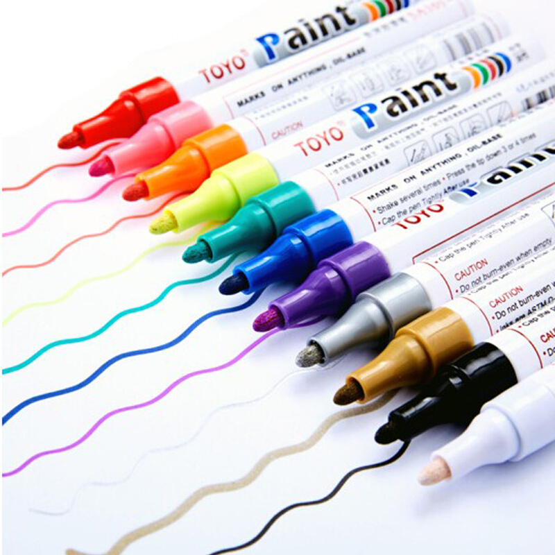 Commode Social Toyo East Ocean White Paint Pen Not Fall Color SA101 Pen Silver Color Golden Pen Up To Color Pen-Taobao