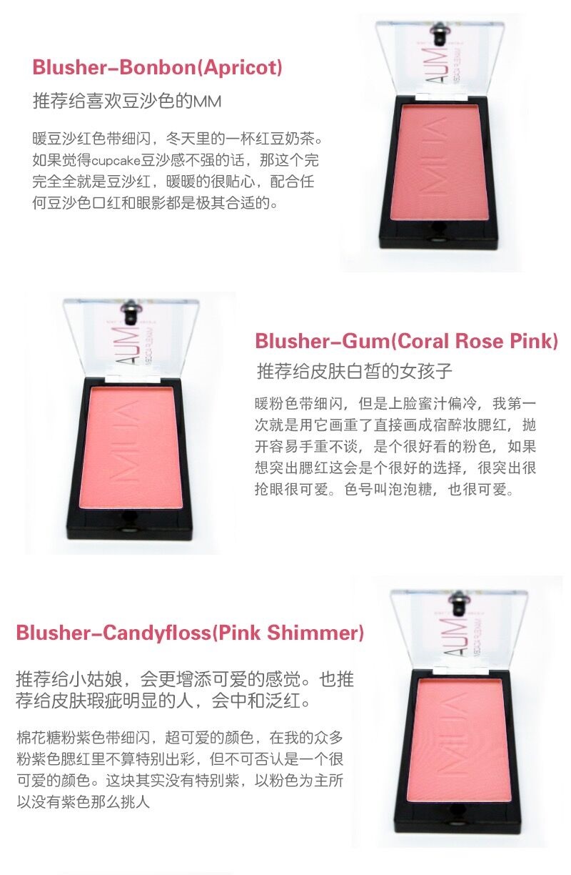 Sản phẩm phấn má đơn sắc MUA của Anh Blush flash mờ giữ ẩm tinh tế kéo dài dễ dàng màu sắc trang điểm món ăn kem - Blush / Cochineal phấn hồng