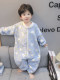 Boys' Pajamas Flannel 2025 New Autumn and Winter Kidsren's Baby Jumpsuit Sleeping Bag Warm Coral Velvet Home Clothes