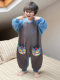Boys' Ultraman Pajamas, Autumn and Winter Flannel Kidsren's Home Clothes, Flannel Anti-Cold Baby Onesies