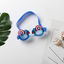  Foreign trade childrens goggles waterproof and anti-fog boys cartoon Captain America swimming glasses new fashion goggles tide