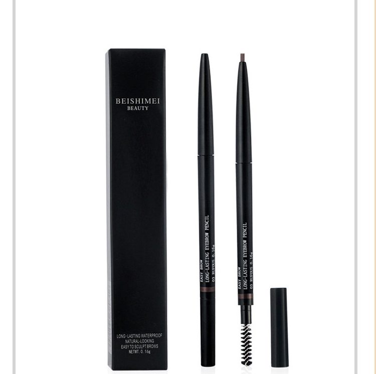 诗 pencil Bút chì lông mày cực mịn không thấm nước và không thấm mồ hôi không đánh dấu từ lâu lông mày bắt đầu rung âm thanh mạng nước đỏ bút chì lông mày sương mù - Bút chì lông mày / Bột / Stick chì kẻ mày cho người mới bắt đầu