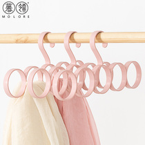 Scarf rack circle scarf rack Household hanging scarf rack Multi-function hanger Scarf storage hanger ring