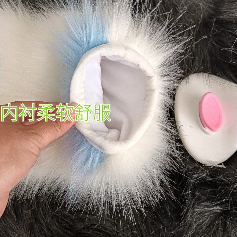 furry福瑞/兽装 兽装爪子成品现货掉落毛绒fursuit加长兽爪布指甲包边内衬289