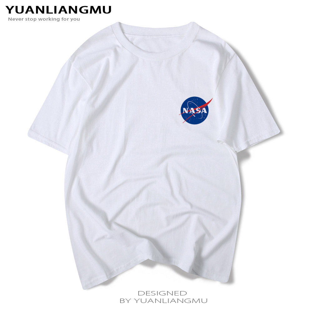 高品质NASA航天主题男士t恤女短袖宽松个性潮牌上衣男女衣服