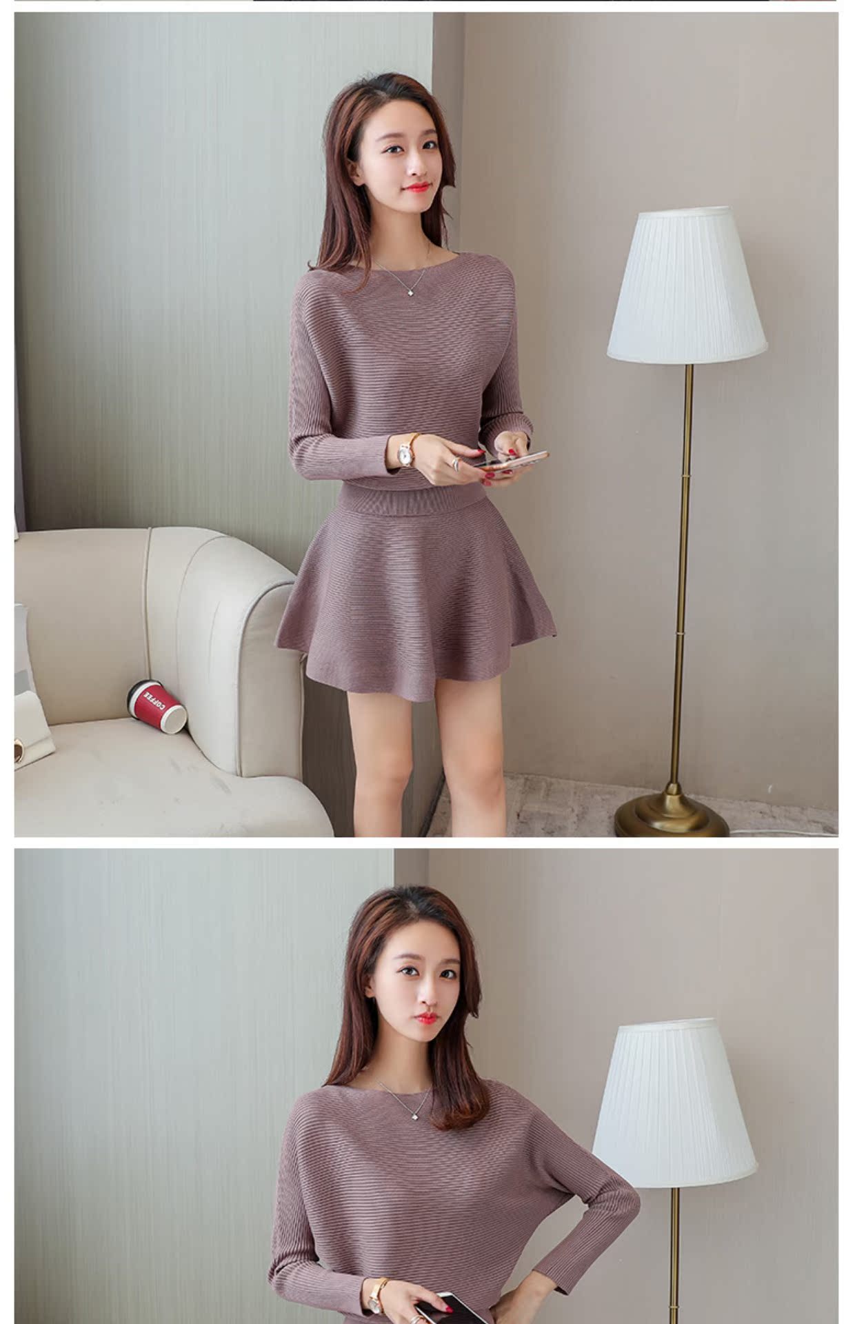 2019 mùa thu mới áo len lỏng phù hợp với nữ pettiskirt áo len nữ mũ trùm đầu - Áo len áo gile len nữ